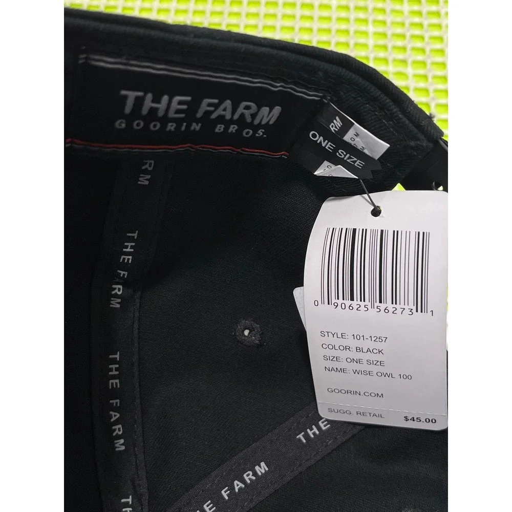 Goorin Bros TheFarm Wise A$$ Owl Trucker Hat Black 101-1257 Cap MSRP $45 NEW